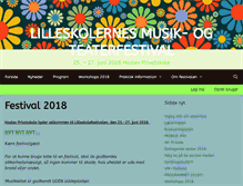 Tablet Screenshot of lilleskolefestival.dk